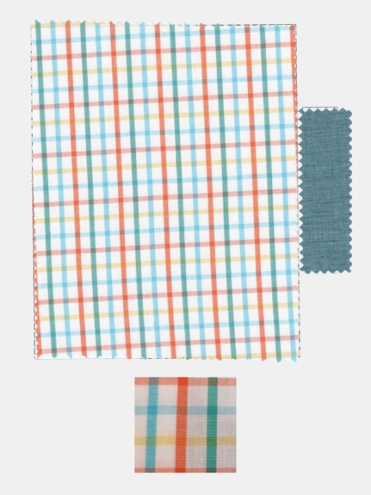 Camisa cuadros medianos multicolor | Confecciones Josan