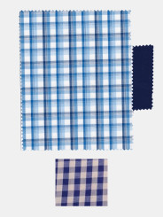 Camisa cuadros medianos azul marino