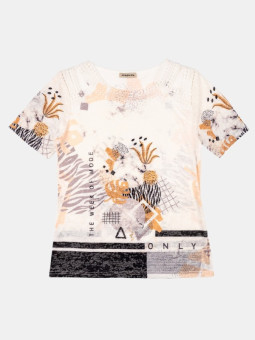 Camiseta mujer estampado abstracto