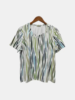 Camiseta mujer ojales cuello | Confecciones Josan