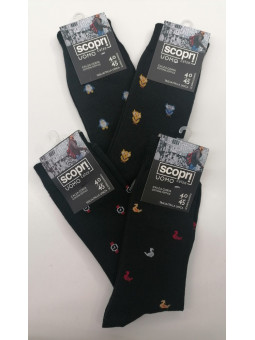 Calcetín estampado divertido