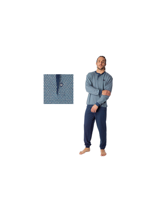 Pijama hombre puño outlet